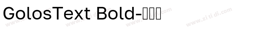 GolosText Bold字体转换